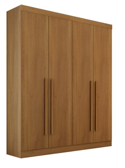 Roupeiro Da Vinci Plus 04 Portas- 1,85 Mts - Cor Cinamomo